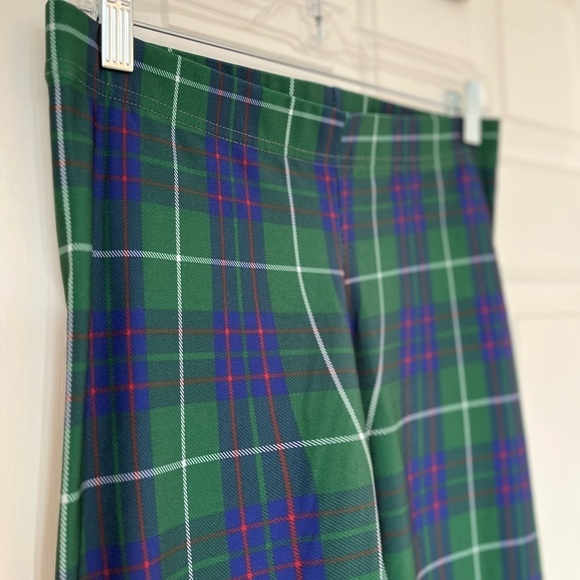 Art of Where Green Tartan Plaid Mid-rise Stretch Legging Pants - Picture 3 of 11